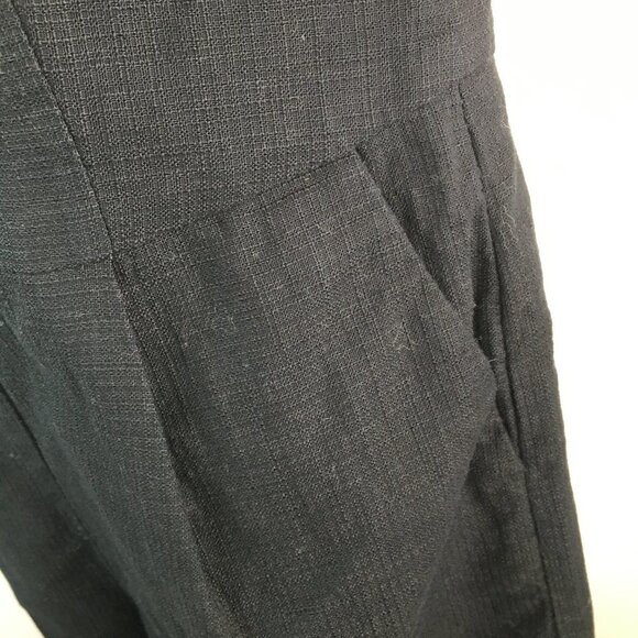 Anthropolgie Elevenses Black Ruffle Cold Shoulder Romper Size 0 - Picture 5 of 12
